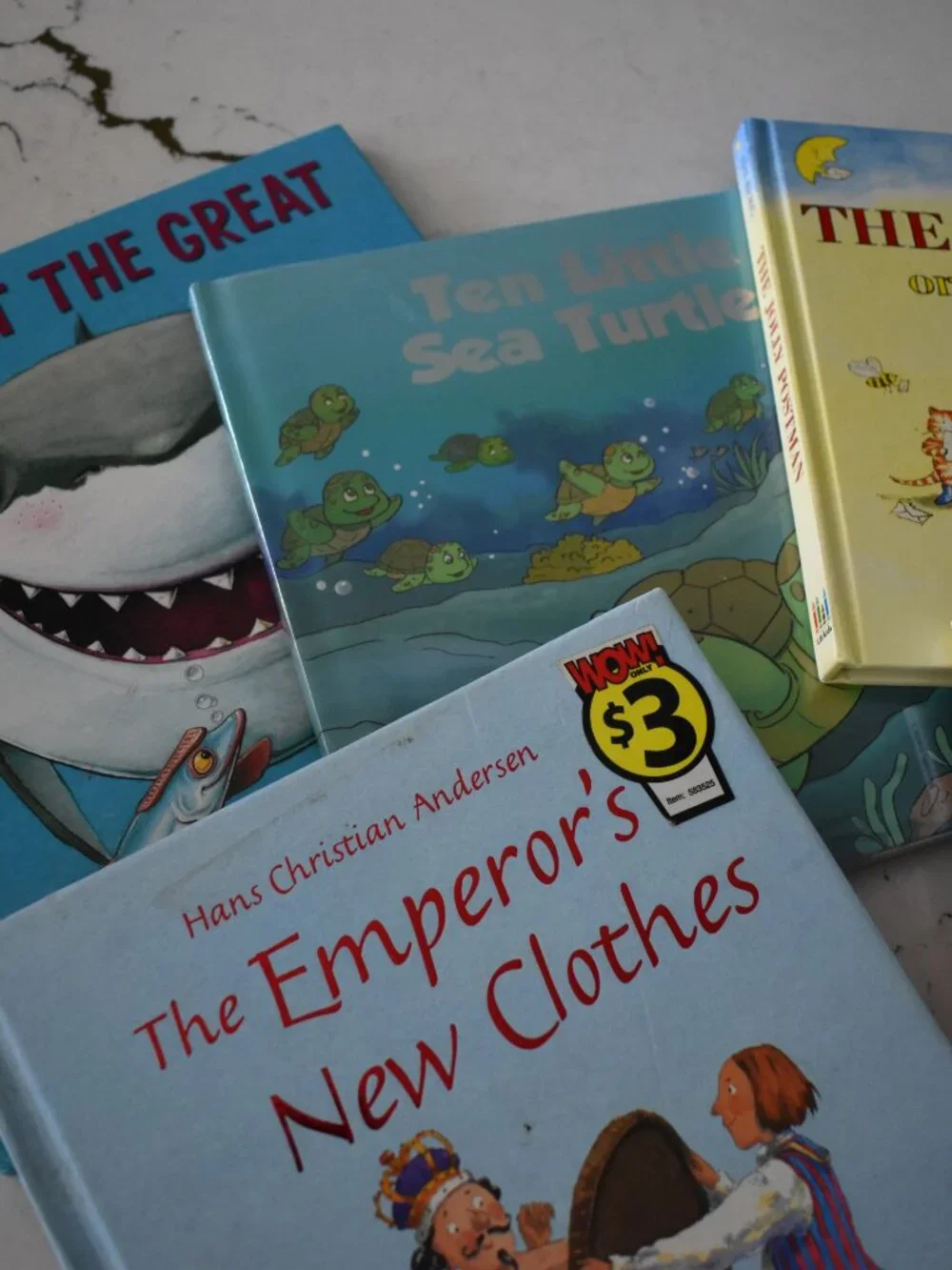 Children's Book Lot of 5 Gilbert Great Sea Turtle Emperor's New Clothes & More